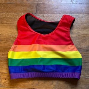 Oiselle Rainbow Sports Bra